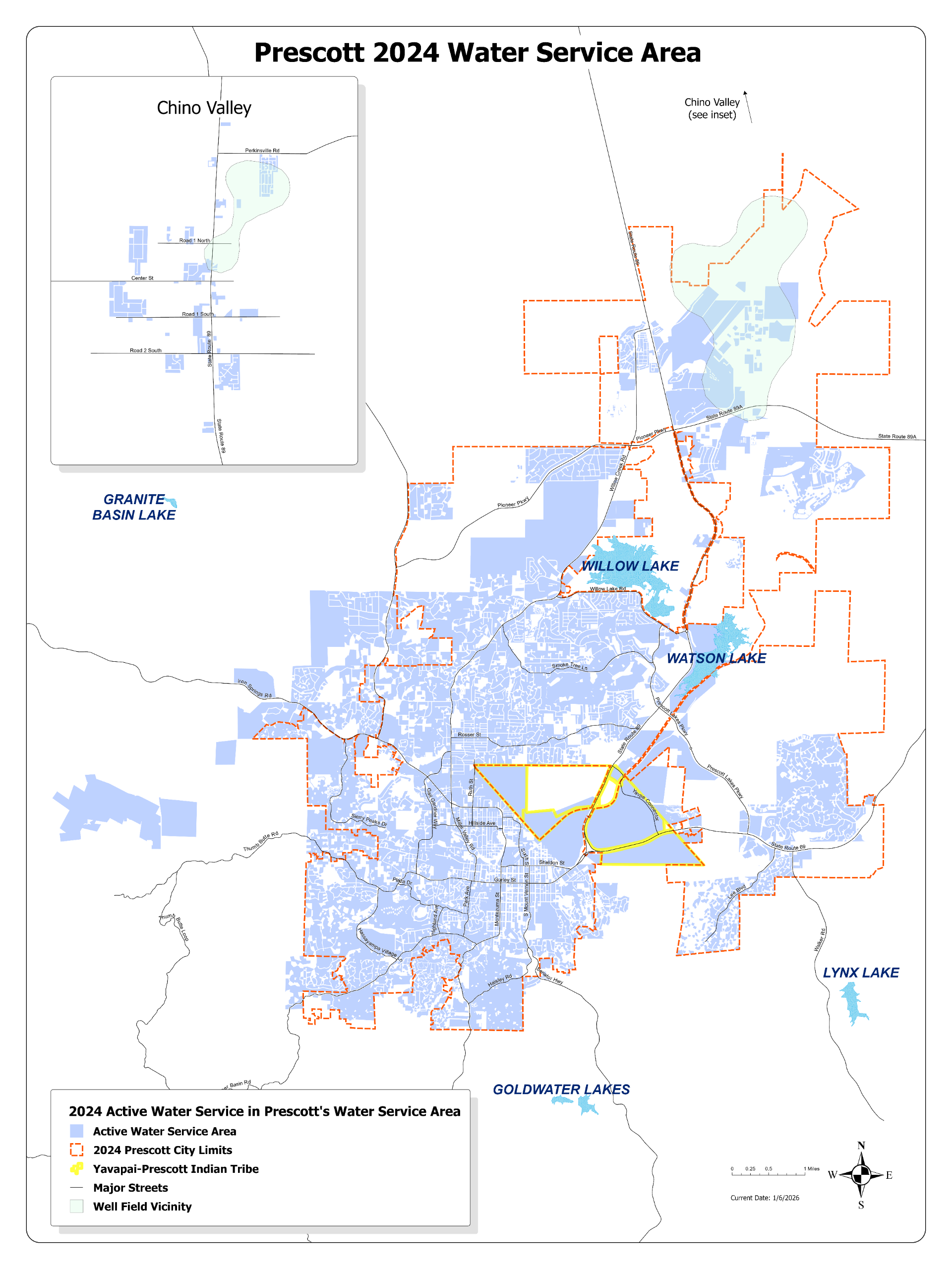 2024 Water Service Area Map